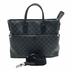 Louis Vuitton Briefcase Document Bag Damier Graphite Black